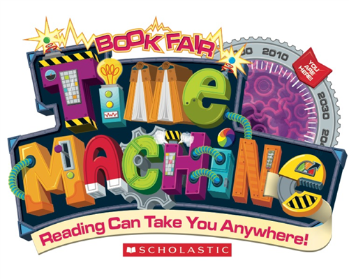 Scholastic Book Fair colorful logo Time Machine