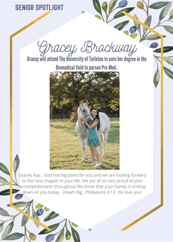 Senior Spotlight!!