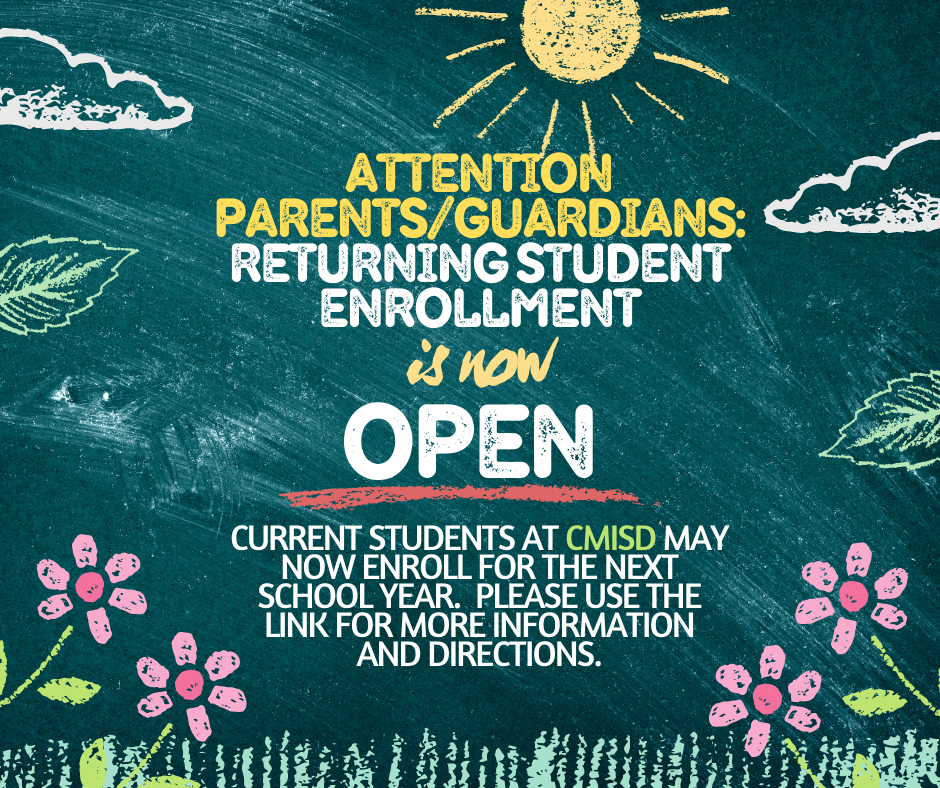 Returning Student Enrollment is OPEN